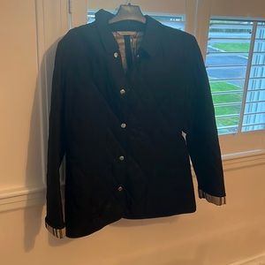 Black Burberry coat size 8
